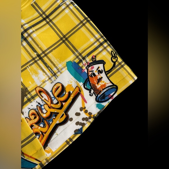 Love by Design 2 Piece Spray Paint Indie Novelty Skirt Set Cher Clueless Medium - Picture 4 of 8